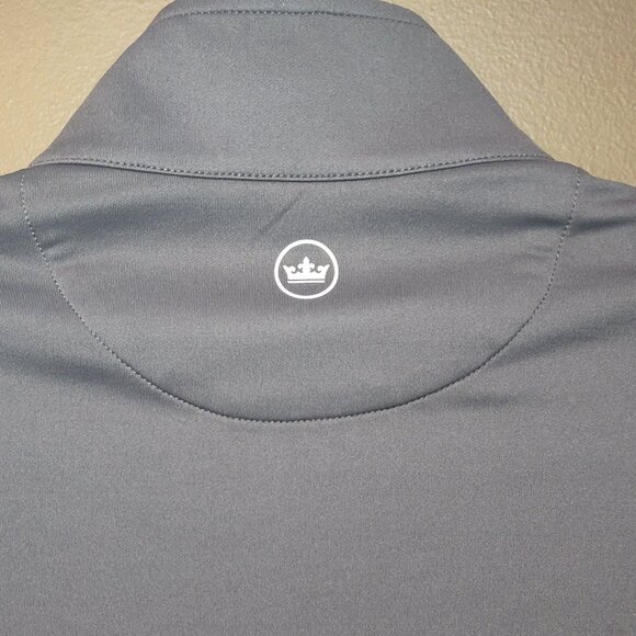 Peter Millar Iron Grey Perth 1/4 Zip Pullover Men's SIZE MEDIUM - Picture 5 of 7